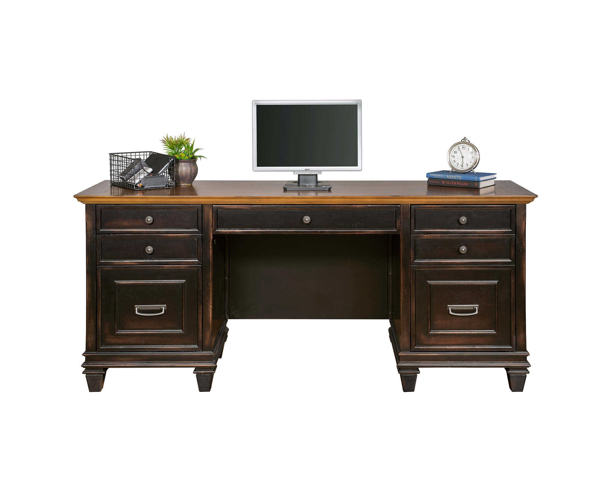 Martin Furniture Hartford 70-inch Credenza Desk is available in